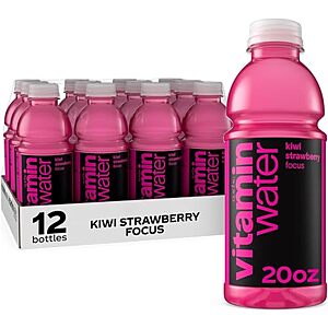 [SnS, AC] $12.77* | 12-Pk 20-Oz vitaminwater Focus Kiwi Strawberry Flavored Water at Amazon ($1.06 each)