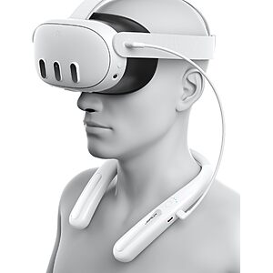 JSAUX Battery Pack for Meta Quest 3/3S, 10000mAh Hanging Neck VR Power Bank $27.99 At Checkout