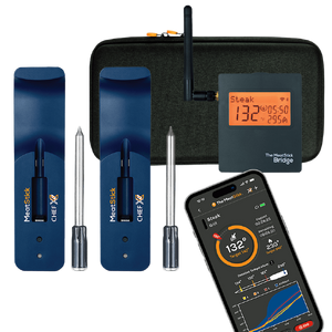 2-Pack: MeatStick Chef X Quad Sensors Smart Wireless Meat Thermometers w/wifi $34.99 + Free S/H