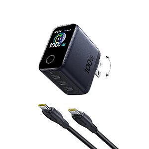 100W Baseus PicoGo Pro AH22 3-Port USB-C Charger w/ Smart Display & Cable + Free Braided USB-C Cable $42 + Free Shipping
