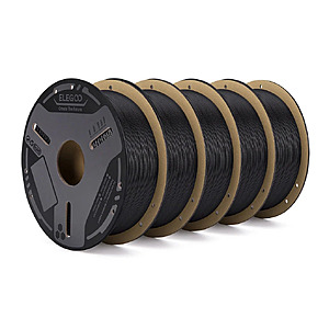 5x 1KG Spools Elegoo PETG-GF 3D Printer Filament $62.00 + free s/h (Black, White or Grey)