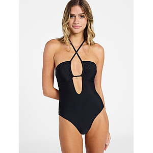 No Boundaries Keyhole Halter One-Piece Swimsuit, Women’s XXS-XXL - from $4.83