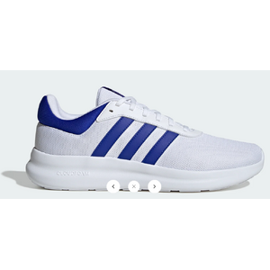 Adidas men's lite racer 4.0 shoes (cloud white / lucid blue / lucid blue) - $17.40