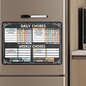 Magnetic Chore Chart for Kids Multiple Kids, Chore Board Adults and Teens $13.59