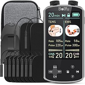 Belifu TENS 4-in-1 TENS EMS Relax Custom Frequency+Pulse Muscle Massager $23.99 + Free Shipping