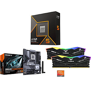 [Bundle] Ryzen 5 9600X CPU + Gigabyte B650E EAGLE WIFI6E MB + 32GB Team RAM + 850W ASRock 80 PLUS Bronze PSU + 1-Yr McAfee Total Protection $681 + Free Shipping $680.99