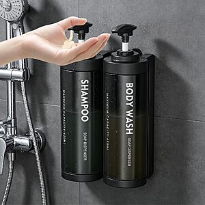 Andusic Refillable ABS Wall Mount Shower Soap Dispenser for Shampoo $13.49