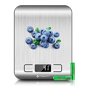 Etekcity Food Kitchen Scale, Digital Grams and Ounces, 11lb $10.99