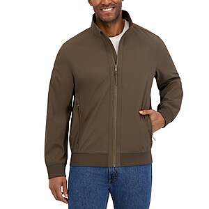 Kirkland Signature Men's Softshell Bomber Jacket - Brown, Black or Navy @ Costco FS $16.97