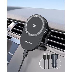 Qi2.2 25W Magnetic Wireless Car Mount Charger w/ TEC Cooling Fan $19.99 + Free Shipping