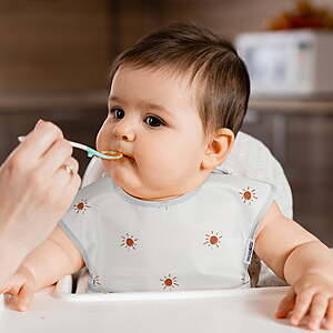 $8.99-$9.99 FS WMT+ by Gllquen Baby -- Waterproof Feeding Bibs for Infant Toddler Boys Girls, 5 Pack Set, Three Designs