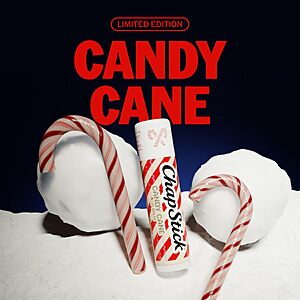 $4.98 S&S AMZ ChapStick Candy Cane Flavored Lip Balm Sticks, Holiday Gift Set, 4-Pack