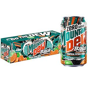 [SnS, AC] $14.19 | 3 × 12-Pack 12-Oz Mountain Dew Baja Cabo Citrus Zero Sugar Cans ($4.73 each) at Amazon