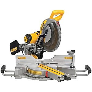 DeWALT 12" Double Bevel Sliding Compound Miter Saw (DWS780) $449 + Free S&H