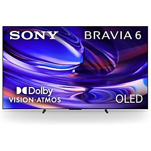 $2398 | Sony 83 Inch BRAVIA 6 OLED 4K HDR Smart Google TV with Gemini (K-83A60) at Amazon