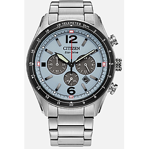 REFURBISHED Citizen Men's Chronograph Date Window Silver Eco-Drive Watch 43MM CA4654-55L $207.99