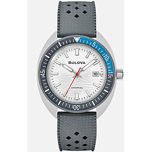 REFURBISHED Bulova Men's Snorkel Date Indicator Quartz Gray Watch 41MM 98B449 $175.99