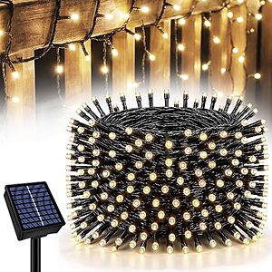 YaaFen 33ft 100-LED Solar String Fairy Lights (Warm White) $4.99 + Free Shipping w/ Prime or on $35+