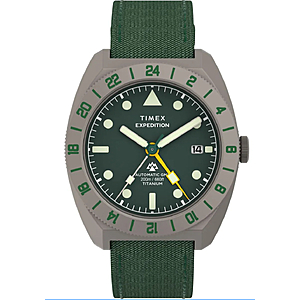 Timex® Analogue 'Expedition Pioneer' TITANIUM NH34A Men's Watch TW2Y63400 $287.95