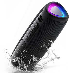 DTIRD Portable Bluetooth Speaker, IPX5 Waterproof Wireless Speaker, 20H Playtime $25.99