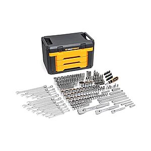 $278.99, FS Prime, GEARWRENCH 80972 243 Pc. 12 Pt. Mechanics Tool Set in 3 Drawer Storage Box