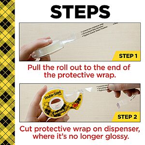 9 Rolls $15.99 S&S MultiBUY Scotch Double-Sided Tape, 1/2 in x 250 in (12.7 mm x 6.35 m), (3 x 3)
