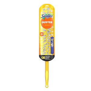 Swiffer Duster with 6 ft Super Extendable Handle + 4 Duster Refills, Heavy Duty Starter Kit - $8.99