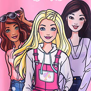 $19.98 FS WMT+ or Pick Up Barbie Girls Graphic Sweatshirt  Long Sleeve Crewneck Pullover Tops ages 5-12 years Five Designs to choose from