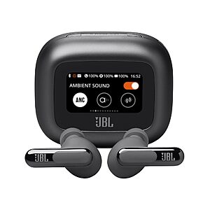 $119: JBL Live Beam 3 - True Wireless Noise-Cancelling Stick-Closed Earbuds (Black) at Amazon