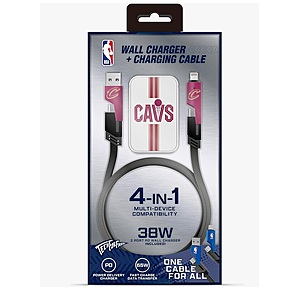 SOAR NBA Slim Wall Charger & Cable - CAVS $6.75