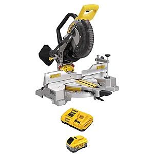 DeWalt 20-Volt MAX XR Lithium-Ion Cordless 10 in. Dual Bevel Fixed Miter Saw with 20-Volt MAX XR 8.0Ah Battery and Charger $429