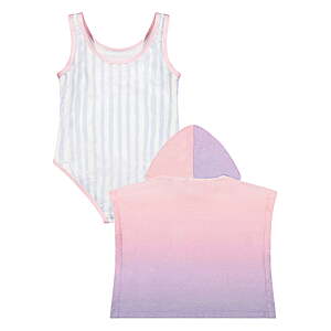 Character Toddler Girl One- Piece Swimsuit with Coverup, 2- Pieces Hello Kitty or Sttich& Angel