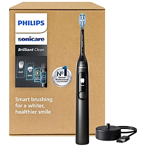 Philips Sonicare Brilliant Clean Rechargeable Electric Toothbrush, 1-pack $54.99