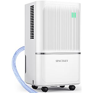 SpaceKey 34 Pints Dehumidifier for Basement with Drain Hose Up to 2500 Sq.Ft, Compressor Dehumidifiers $89.99