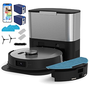 bObsweep - UltraVision Self-Empty Robot Vacuum & Mop, 1.5-Gallon Capacity, 8000 Pa Suction, Object-aware Tech - Stainless Steel $199.99 Bestbuy.com
