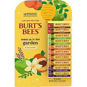 Sams Club Members: Burt's Bees Garden Party Moisturizing Lip Balm Value Pack, 10 Tubes for $6.41
