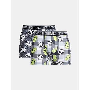 2-Pack Men's Disney The Nightmare Before Christmas Jack Skellington Boxer Briefs $3.48 + Free Shipping
