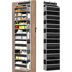 7-Tier Mefirt Over The Door Organizer w/ Clear Pockets & Side Pockets (Black or Grey) $18.19 + Free Shipping w/ Prime or on $35+