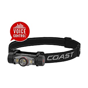 Coast XPH15R 1000 Lumen Bilingual Voice Control Rechargeable Headlamp w/ UV and Magnet $19.88