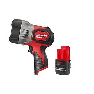 Milwaukee M12 12-Volt Lithium-Ion Cordless 750-Lumen TRUEVIEW LED Handheld Spotlight w/M12 12V Li-Ion CP HO 2.5 Ah Battery Pack $89.99