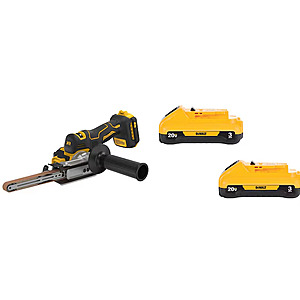 $328: DEWALT XR 20-Volt Brushless Variable Speed Belt Cordless Sander with Dust Management & 20 -Volt 2.0 -Pack Battery ( 3.0 Ah 3.0 Ah Lithium-ion ) at Lowe's