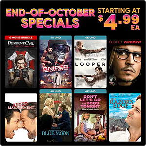 Fanflix: End of October Specials $4.99+ AND 10% code