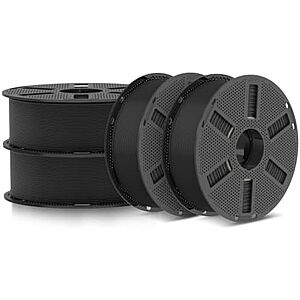 $32.29* | 4-Pk 1.1kg Jayo PLA 3D Printer Filament Bundle w/ Reusable Spools (Black) at Amazon