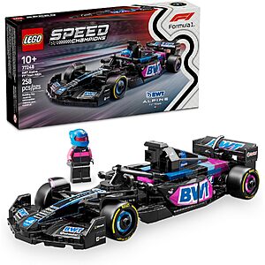 258-Pc LEGO Speed Champions BWT Alpine F1 Team A524 Race Car Building Set $15.40