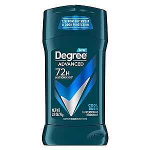 [SnS, AC] $12.29 | 4-Pack 2.6-Oz Degree Men Antiperspirant Deodorant (Cool Rush) at Amazon
