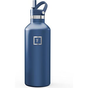32-Oz Iron Flask Narrow Mouth Insulated Stainless Steel Water Bottle w/ Straw Lid: Twilight Blue $8.99, Black Marquina $9.99 + Free Shipping w/ Prime or on $35+