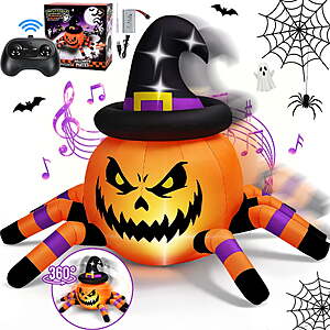 $27.99: Firstness 2.4GHz Remote Control Inflatable Pumpkin Spider Car w/ LED Lights and 360° Rotation at Walmart.com