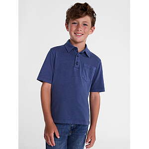 Wonder Nation Boys' Garment Dye Polo Shirt, Sizes XS-XXL $2.58