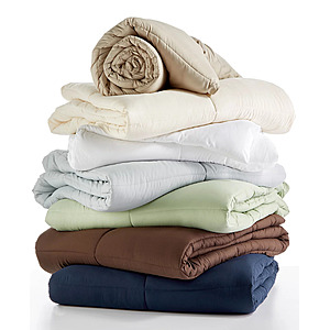 Royal Luxe Color Hypoallergenic Down Alternative Light Warmth Microfiber Comforter (Any Size, Various) $22.39 + Free Store Pickup at Macy's or FS on $39+