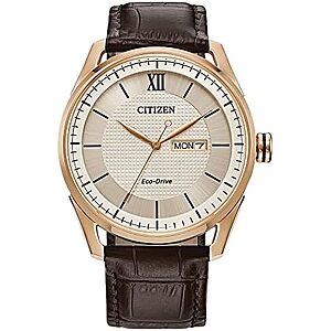 $176.14* | Citizen Men's Classic Eco-Drive Watch with 3-Hand Day and Date at Amazon
